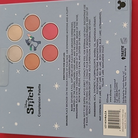 Disney Stitch Complexion Palette Bronzer Highlighter Blush 6 Shades NWT Sealed - Picture 9 of 9